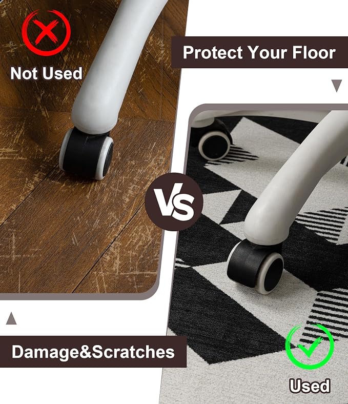 chakme Office Chair Mat for Hardwood Floor, Machine Wash - Image 4