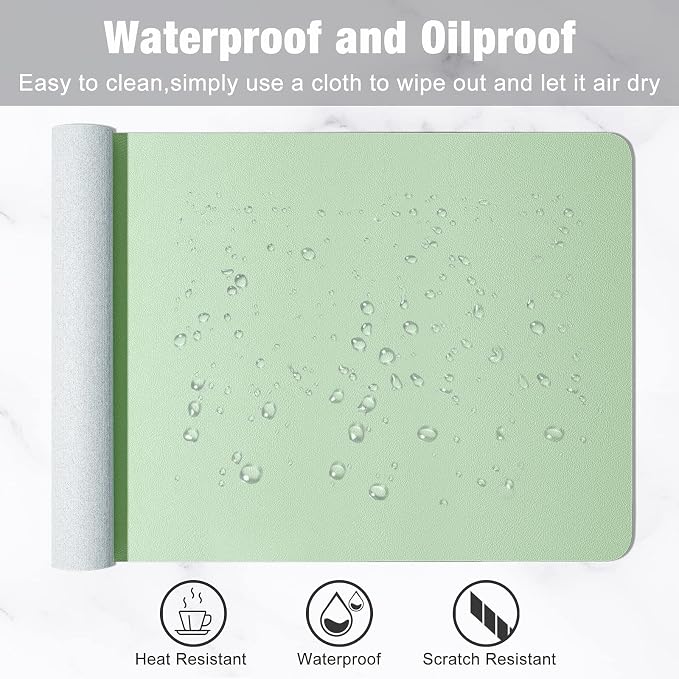 Hsurbtra Desk Pad, XL Extended Mouse Pad, Waterproof Desktop Blotter Protector - Image 6