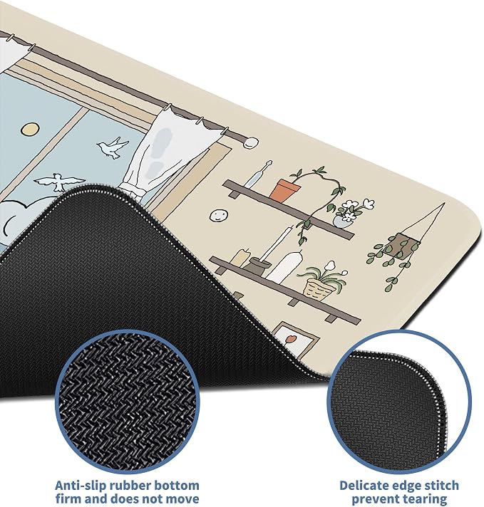 Kawaii Cat Mouse Pad Large Desk Mat Extended Keyboard Mouse Pad Cute Mousepad - Image 4