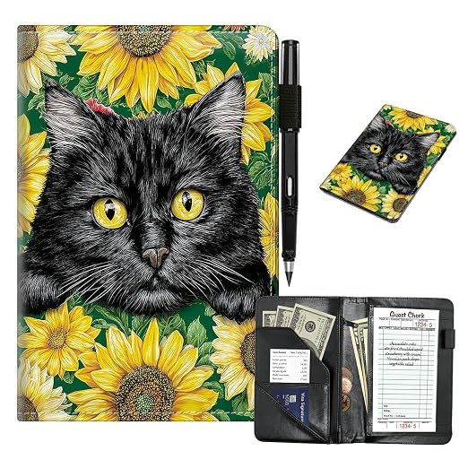 Sunflowers Cat Cute Server Book by Unknown