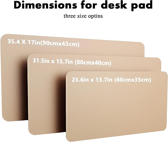 YSAGi Double-Sided Desk Pad, 31.5"x15.7"Leather Desk Mat, Eco Cork Desk Pad - Image 7