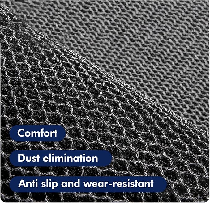 Front Door Mat Indoor/Outside Entrance 35"x24" Waterproof,Rubber Heavy Duty Outdoor Rug for Back Door Dirt Trapping,All Weather Entryway Mat,Black and White-DeskLoop Office