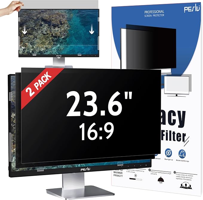 Peslv 23.6 Inch Privacy Screen for Computer Monitor 16:9 Aspect Ratio, Eye by peslv