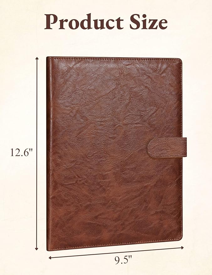 Mymazn Padfolio, Portfolio Folder, Legal Pad Holder, Resume Folder | Faux - Image 2