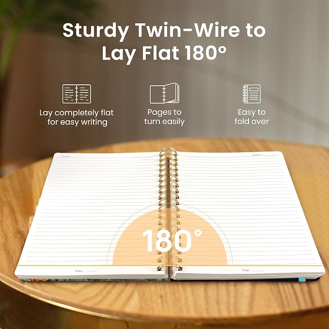 Lined Spiral Notebook Journal for Work, 300 Pages Thick B5 College Ruled - Image 4