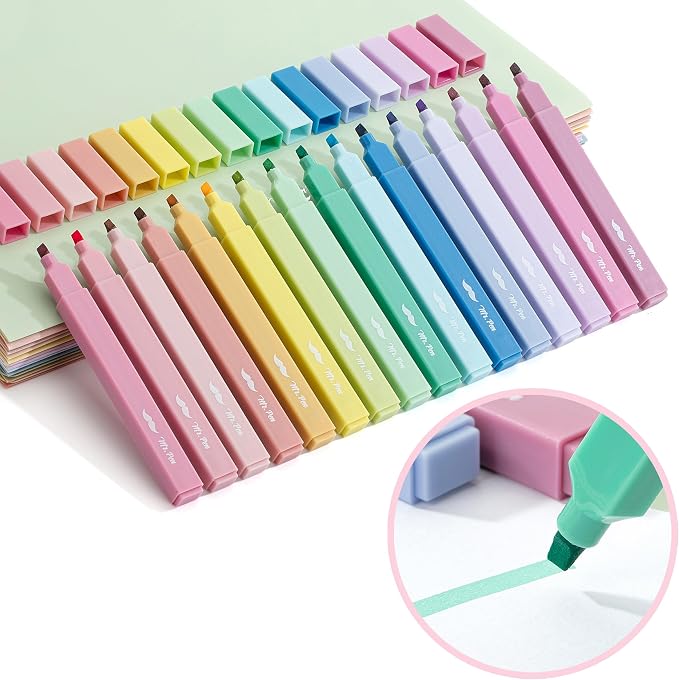 Mr. Pen- Aesthetic Highlighters, Chisel Tip, No Bleed Bible Highlighter Pastel - Image 6
