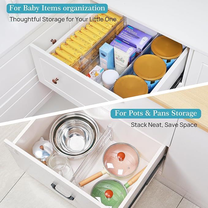Vtopmart 10 Pack 6" Tall Upgrade Drawer Dividers - Image 5