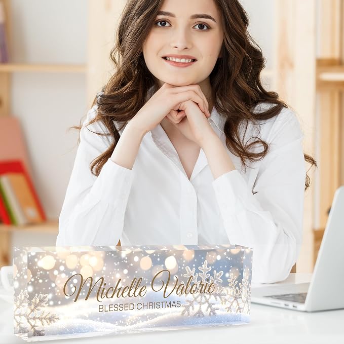 Custom Desk Name Plate Personalized, Acrylic Name Plates - Image 4