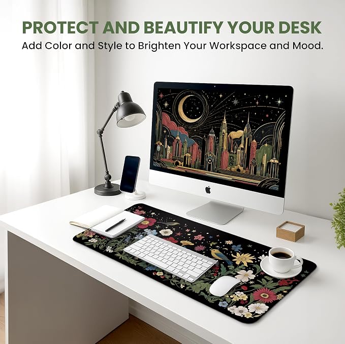 Aesthetic Desk Mat, Cute Enchanted Garden Desk Pad Protector - Image 6