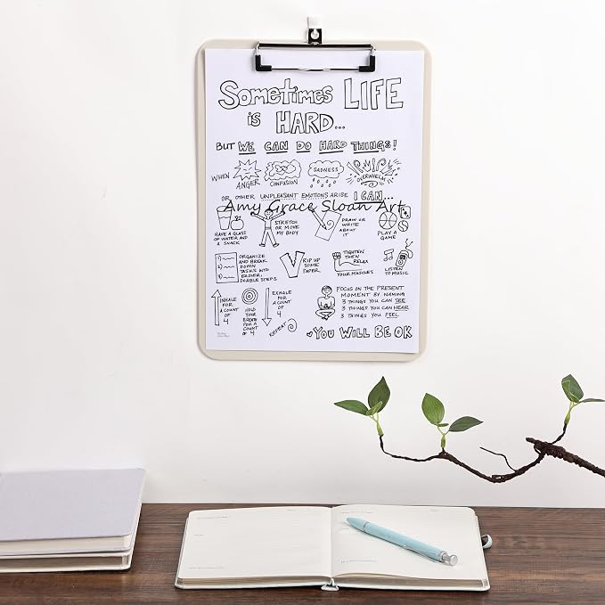Mr. Pen- Plastic Clipboard, 12.5" x 9", 2 Pack | Silk Cream Clipboard Plastic - Image 5