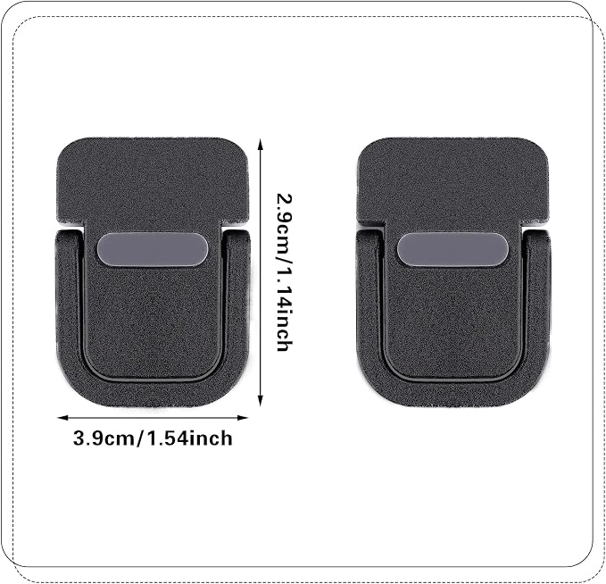 Abeillo 2PCS Portable Keyboard Riser, Self-Adhesive Mini Laptop Stand Invisible - Image 2