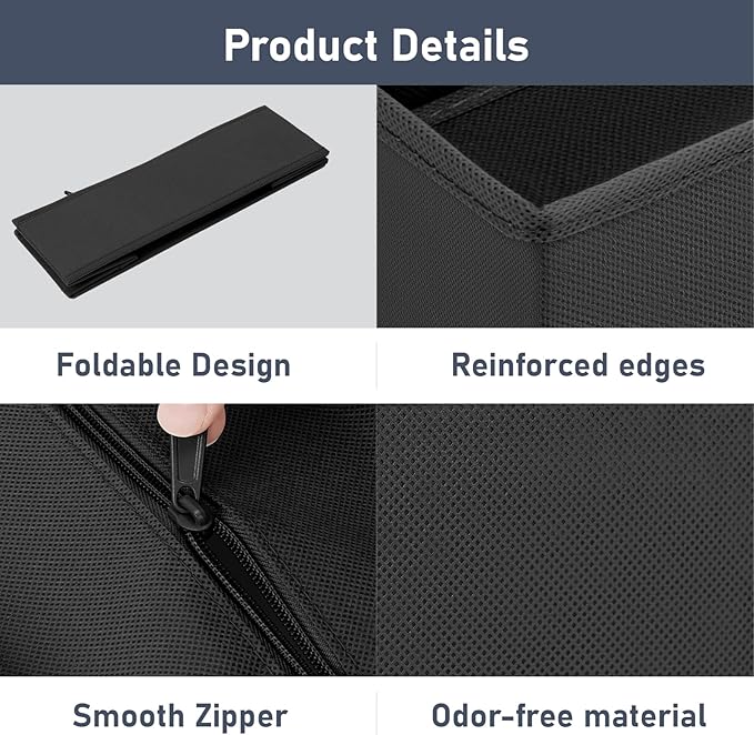 DIMJ Drawer Organizer Clothes Storage - 24 Pack Baby Dresser Organizer for Nursery, Small Fabric Closet Drawer Organizer Bins for Underwears Socks, Foldable Storage Dividers Organization for Bedroom-DeskLoop Office