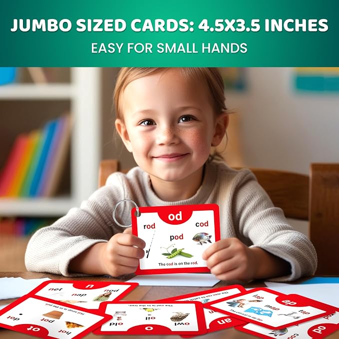 QUOKKA English Alphabet CVC Flash Cards – Learn to Read Set - Image 5