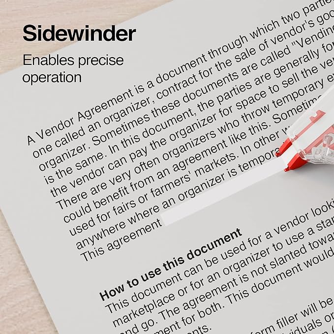 STAPLES Correction Tape, Easy Sidewinder Applicator - Image 4
