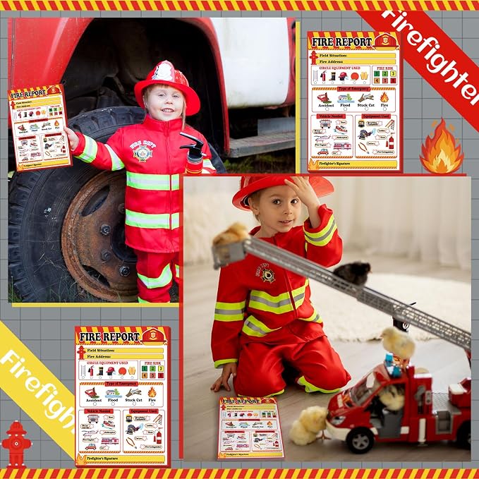 Eaasty Kids Pretend Play Notepads 4 x 6 Inch Pads - Image 4