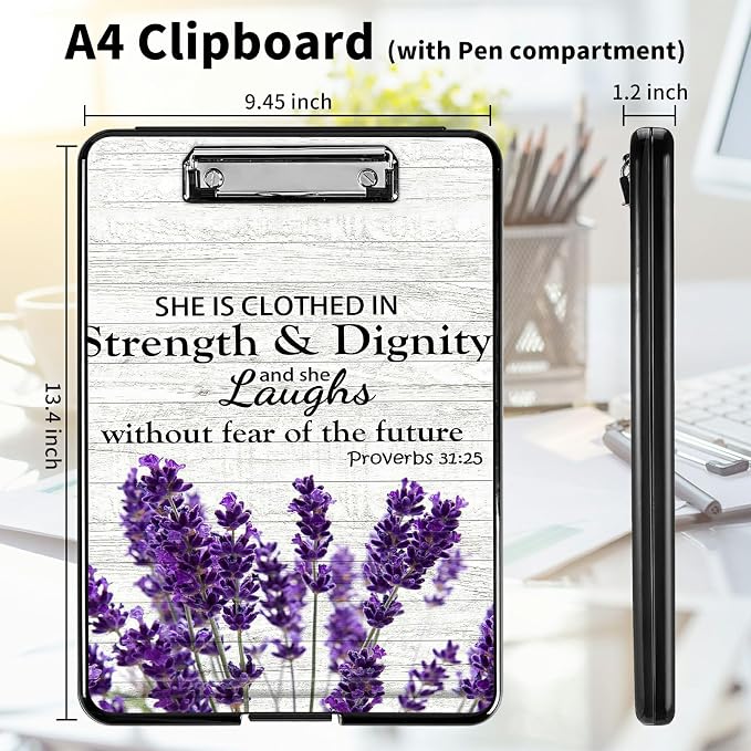 A4 Clipboards, Heavy Duty Waterproof Nursing Plastic Folder Clipboard - Image 2