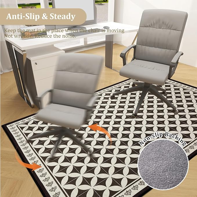 Office Chair Mat for Hardwood Floor, Machine Wash - Image 5