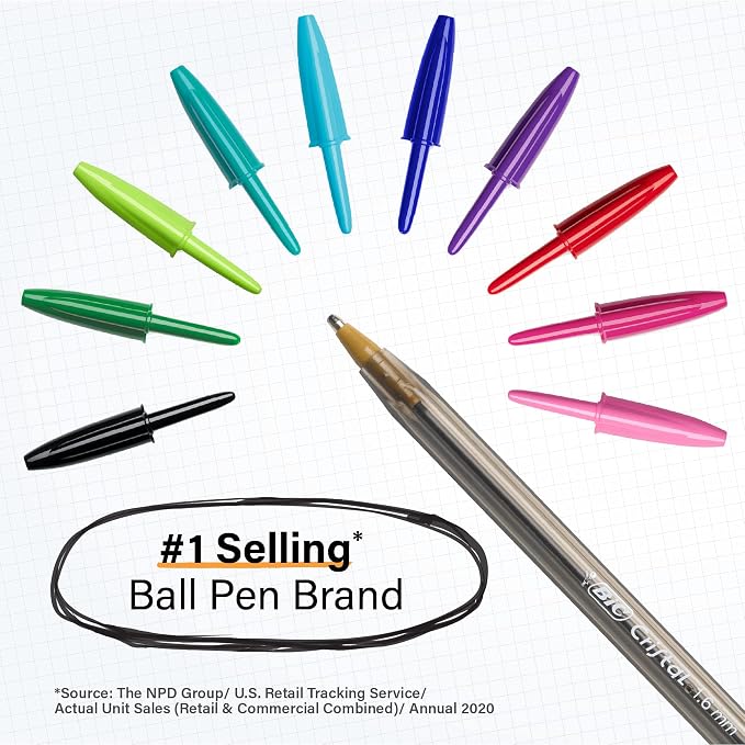 BIC Cristal Xtra Bold Ballpoint Pens, Bold Point - Image 5