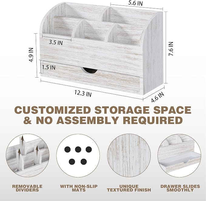 SeekElegant Wood Mail Organizer - Image 3