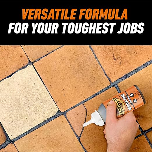 Gorilla Original Gorilla Glue, Brown, Waterproof Polyurethane Glue, 8 Ounce (Pack of 1) - Expands Into Materials, All Purpose-DeskLoop Office