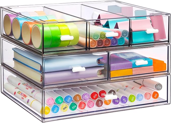 3 Tier Stackable Desk Organizer by YOCOMEY