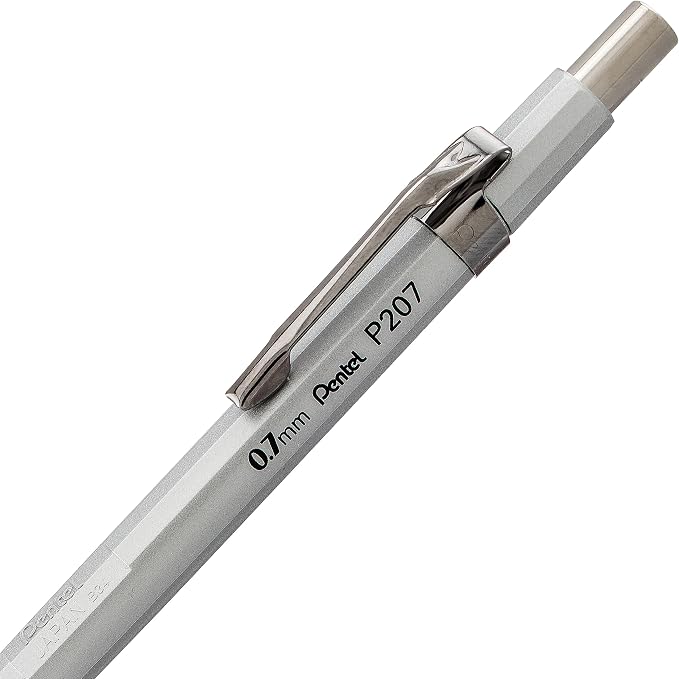 Pentel Sharp Mechanical Pencil, Medium Line, Metallic Barrel - Image 4
