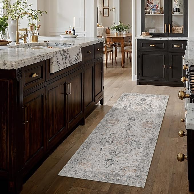 GENIMO Runner Rug 2x4, Non Slip Hallway Runner Rugs, Low Pile Lightweight - Image 9