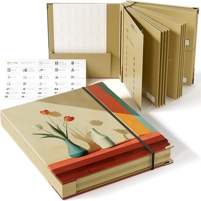 ABC life Important Document Organizer, Expanding File by ABClife