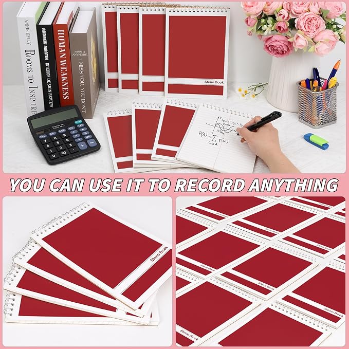 16 Pack Steno Pads 6 x 9 in Top Spiral Notebook Bulk Pack 960 Total Sheets - Image 5