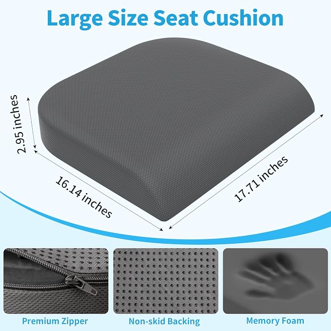 TranquilRelax Large Seat Cushion，Soft Foam Cushion - Image 3