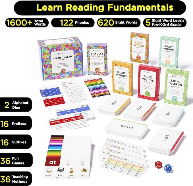 Award-Winning Learn to Read Flash Card Bundle – 1600+ Words: Sight Words - Image 3