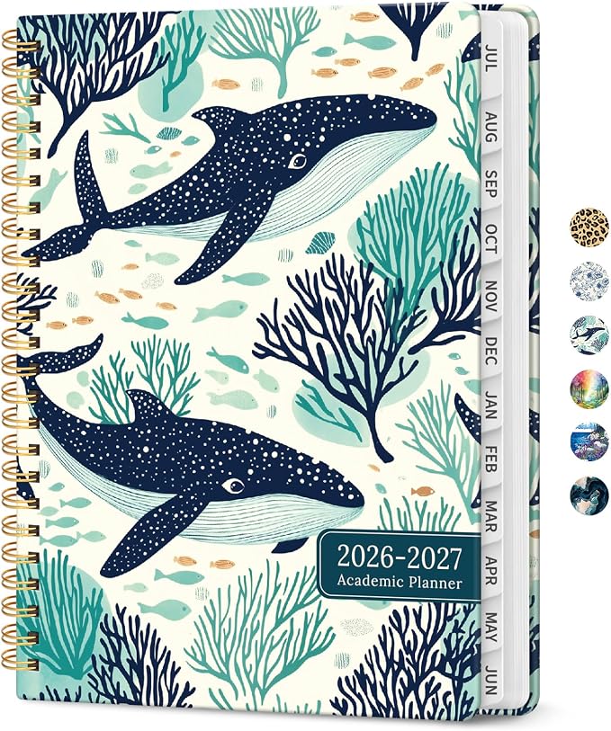 Planner 2026-2027, Academic Year Monthly and Weekly Calendar Planner, Jul 2026 by Taja