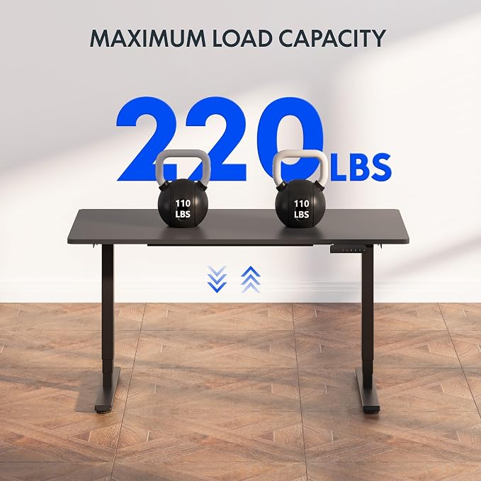 FLEXISPOT E6 3-Stage Dual Motor Electric Standing Desk 55 x 28 Sit Stand Up Desk - Image 7