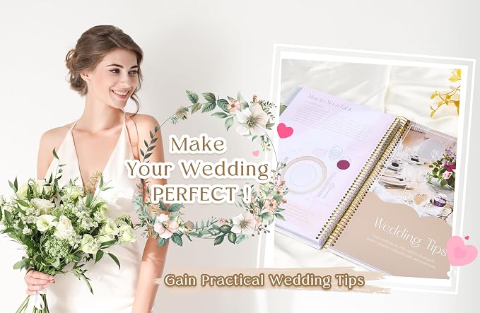 Wedding Planner Book and Organizer-196 Pages Bridal Wedding Planning Book - Image 4