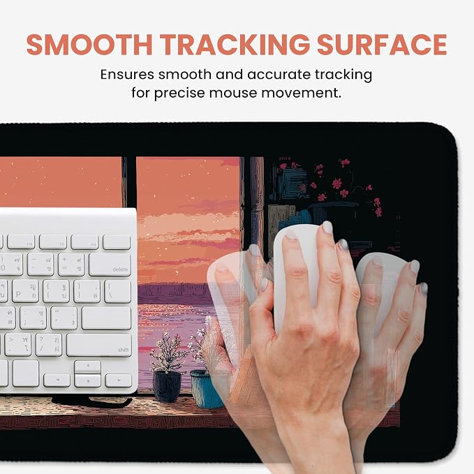 Aesthetic Desk Mat, Cute Cozy Cat Desk Pad Protector - Image 4