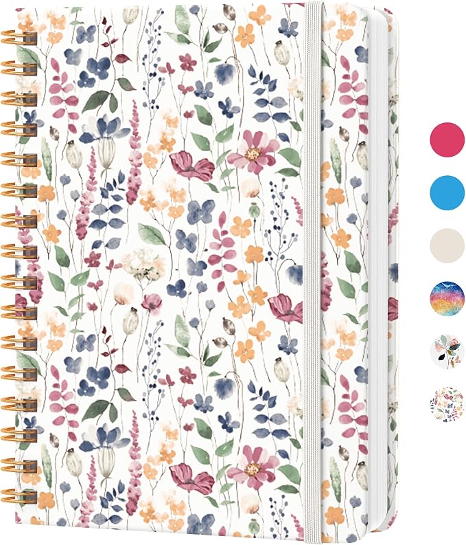CICPAP Lined Spiral Journal Notebook, A5 College Ruled Notebook by CICPAP