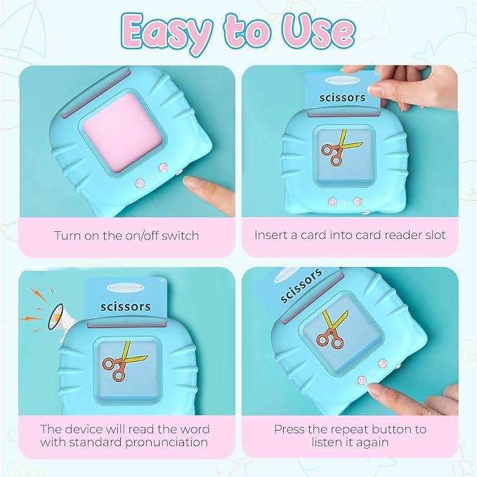 Toddler Toys Sight Words Talking Flash Cards - Image 3