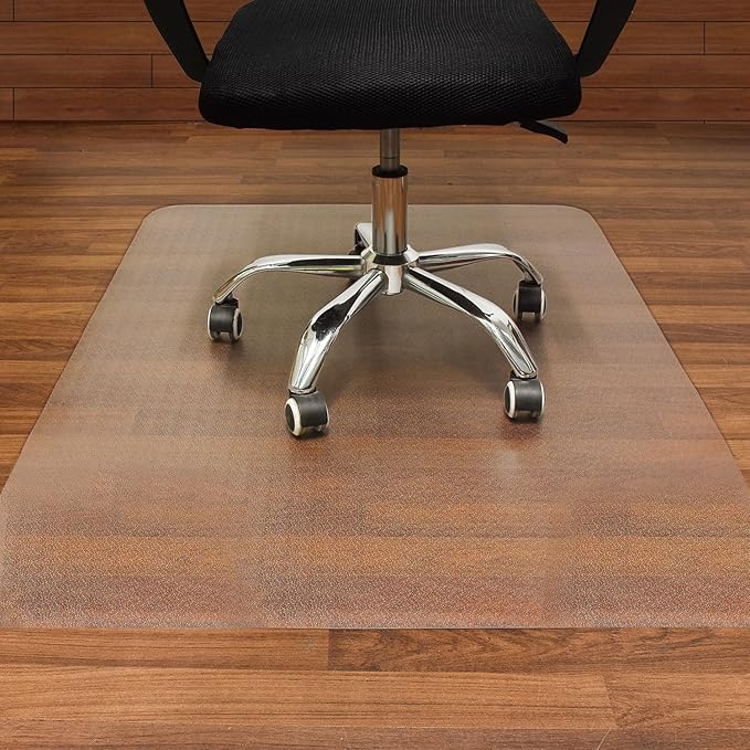 AiBOB Office Chair Mat for Hardwood Floor, 45 X 53 inches, Hard Floor Chair by AiBOBGoodValueChairmatforFloorProtection