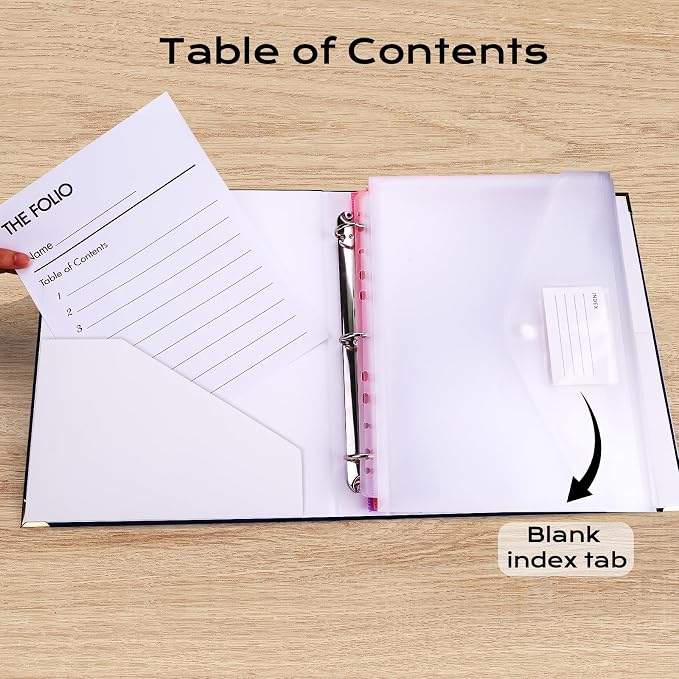 XKDOUS Document Organizer Linen Folio Folders - Image 6