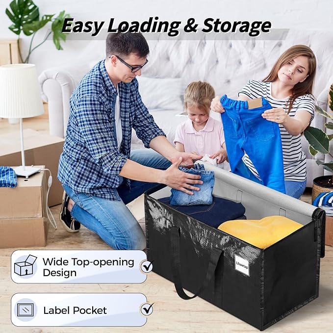 8 Pack Extra Large Heavy Duty Moving Bags, Reinforced Handles & Heavy-Duty - Image 5