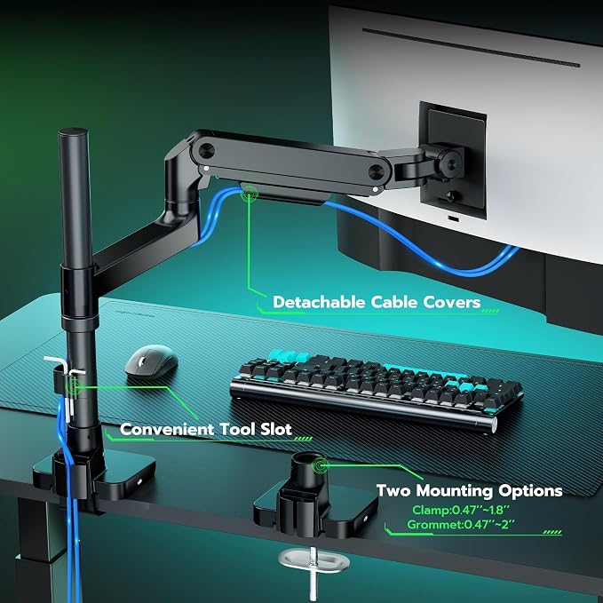 ARES WING Heavy Duty Monitor Arm - Image 9