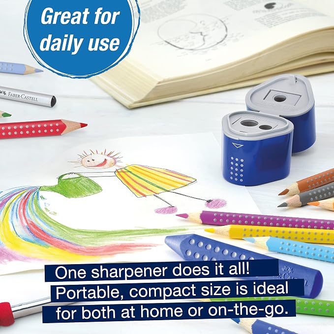Faber-Castell Grip Trio Manual Pencil Sharpener - Image 3