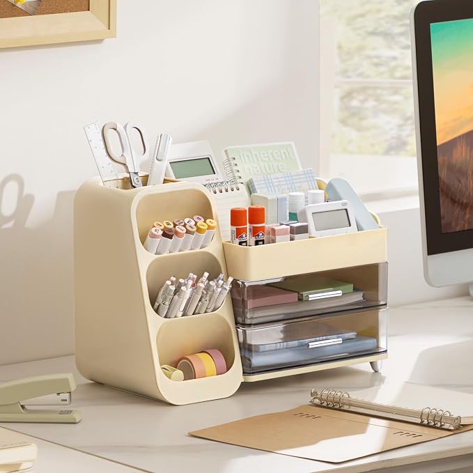 HBlife Desk Organizer with Pen Pencil Holder - Image 8