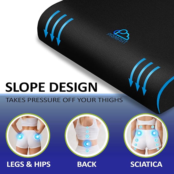 Memory Foam Seat Cushion, Ergonomic Office Chair Cushion - Image 5
