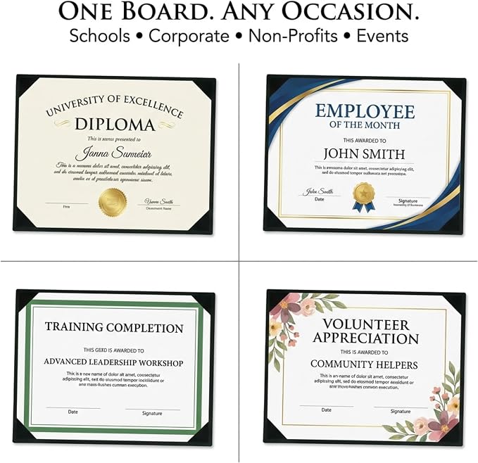 PaperDirect Black Leatherette Award Boards - Image 4