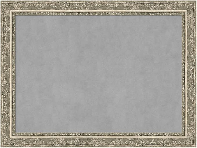 Amanti Art Silver Framed Magnetic Board 24x32 Medium Vision Board by AmantiArt
