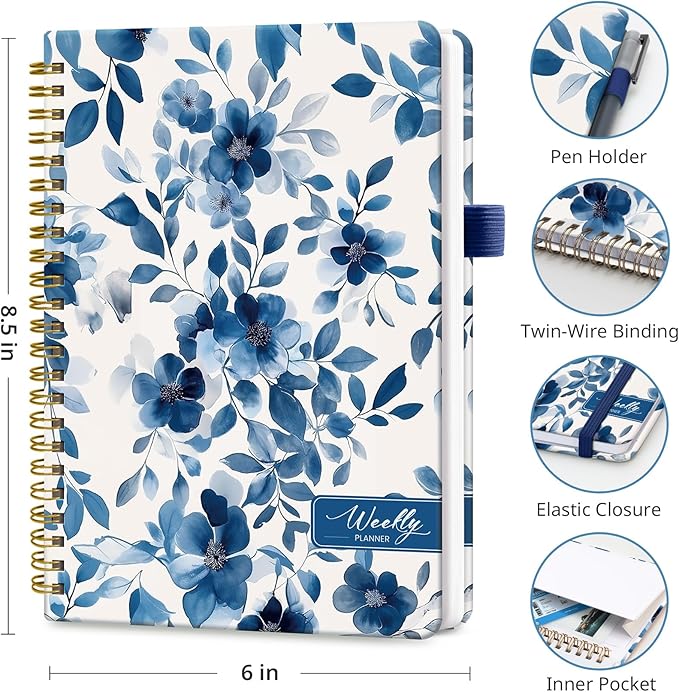 Taja Undated Weekly Planner, Weekly To Do List Notebook - Image 3