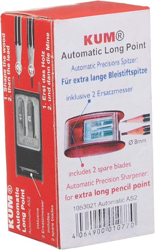 Kum AS2, Two Hole Automatic Long Point Pencil Sharpener, Mfg Part Number 1053021 - Image 4