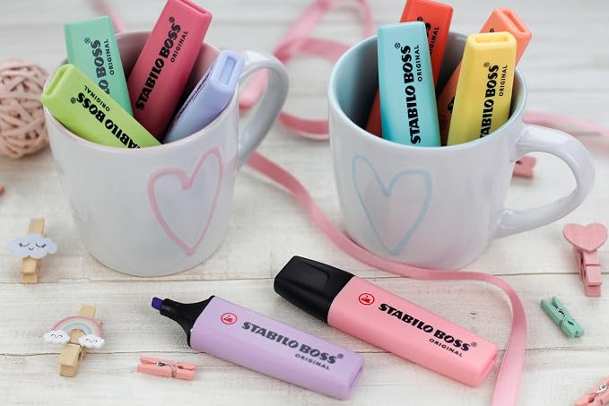 STABILO - BOSS ORIGINAL Pastel - Highlighter - Pack of 4 - Hint of Mint - Image 7