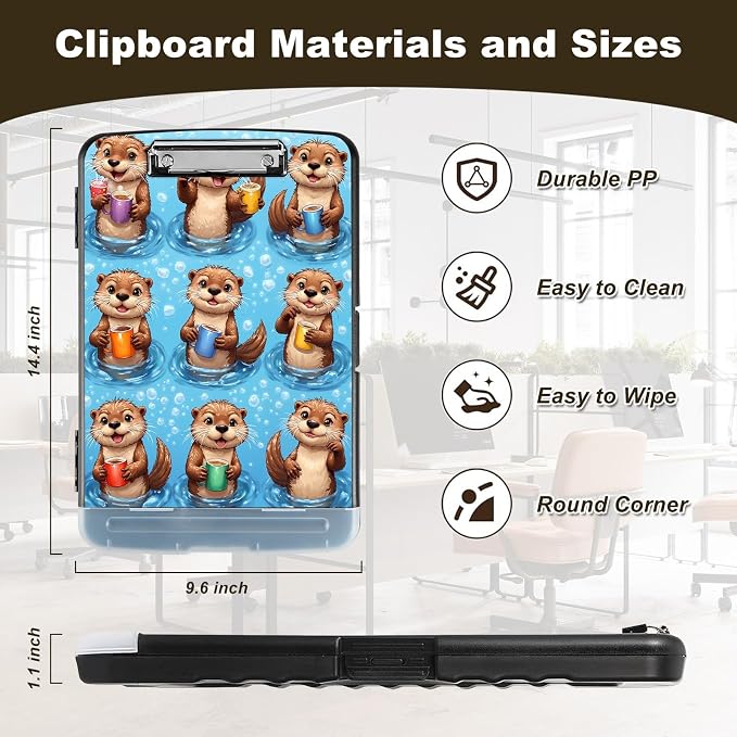 Clipboard with Storage, Nursing Clip Board 8.5 x 11 Storage Organization Box - Image 2